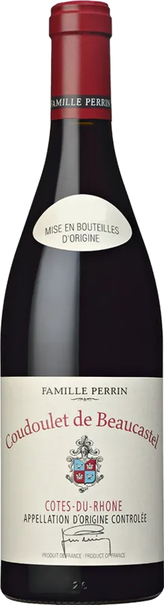 vue du vin Famille Perrin Aoc Côtes-du-Rhône "Coudoulet de Beaucastel"