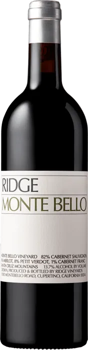 vue du vin Monte Bello