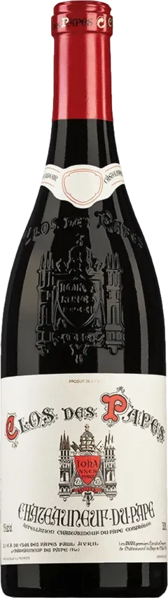 vue du vin Châteauneuf du Pape Rouge Clos des Papes Domaine Paul Avril