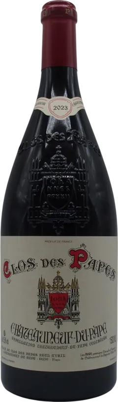 vue du vin Châteauneuf du Pape Rouge Clos des Papes Domaine Paul Avril