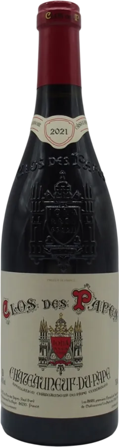 vue du vin Châteauneuf du Pape Rouge Clos des Papes Domaine Paul Avril