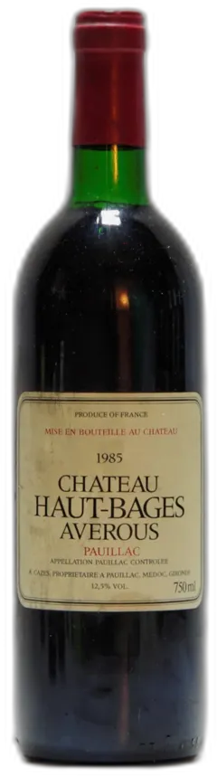 photo du vin Haut Bages Averous