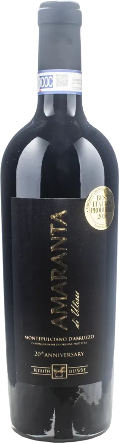 capture du vin Montepulciano d’Abruzzo Doc Amaranta Tenuta Ulisse