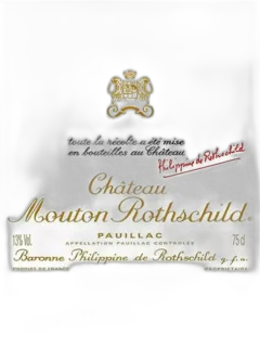 photo du vin Château Mouton Rothschild