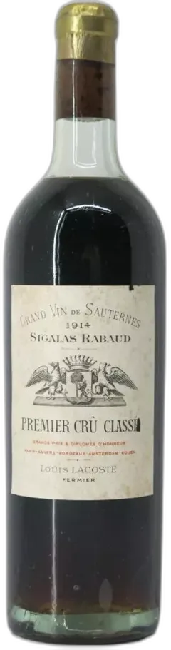 photo du vin Château Sigalas Rabaud