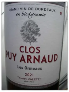 photos du vin Château Clos Puy Arnaud Côtes de Bordeaux Castillon Rouge