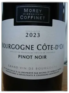 vue du vin Maison Morey-Coffinet Aoc Meursault "Sous la Velle"