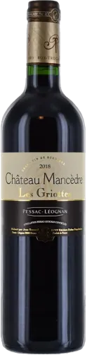 photos du vin Château Mancèdre "les Griottes" Pessac-Leognan Rouge Pessac-Léognan
