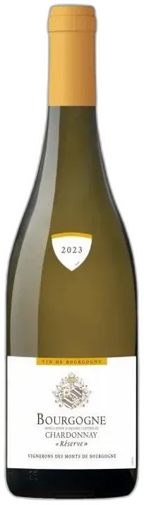 image du vin Vignerons des Monts de Bourgogne Bourgogne Chardonnay Réserve Vin de Bourgogne