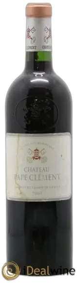 image du vin Château Pape Clément Cru Classé de Graves