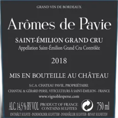 photos du vin Chateau Pavie