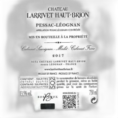 photo du vin Château Larrivet Haut-Brion