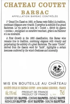 image du vin Château Coutet