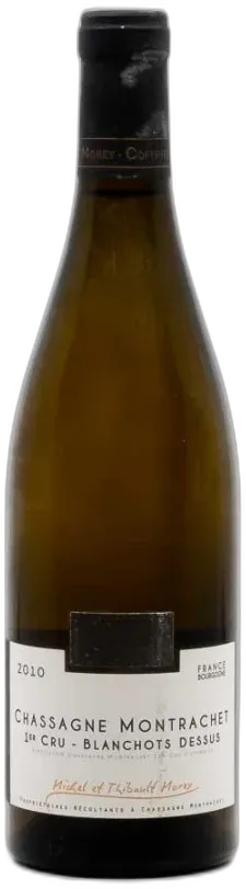 vue du vin Morey Michel et Thibault Chassagne Montrachet 1er Cru Blanchots Dessus
