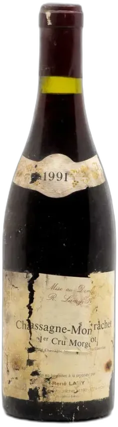 capture du vin Lamy Rene Chassagne-Montrachet 1er Cru Morgeot 1991