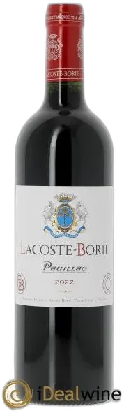image du vin Lacoste Borie