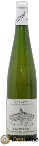 vue du vin Alsace Riesling Clos Sainte-Hune Trimbach