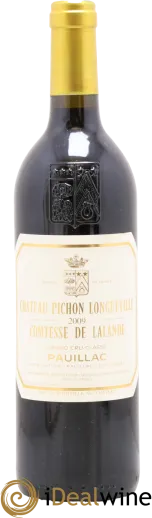 aperçu du vin Château Pichon Longueville Comtesse de Lalande