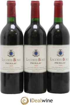 image du vin Lacoste Borie