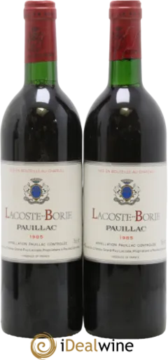 image du vin Lacoste Borie