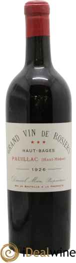photo du vin Château Haut-Bages Libéral