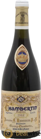 photo du vin Chambertin Grand Cru Domaine Armand Rousseau