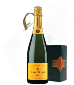 vue du vin Champagne Veuve Clicquot Brut Etui