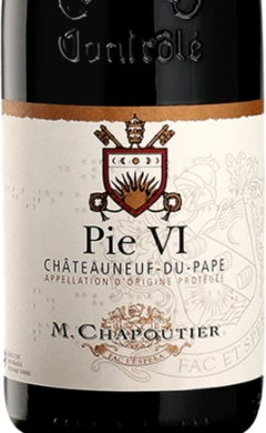 photo Côte du Rhône, Chateau Neuf du Pape Pie vi Rouge 2017 M Chapoutier