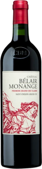 photo Chateau Belair Monange Saint Emilion Premier Grand Cru Classe B 2020 Rouge