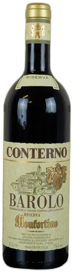 vue du vin Conterno Giacomo Barolo Docg Riserva Monfortino