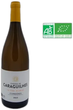 vue du vin Château des Caraguilhes Cuvée la Font Blanche Corbieres Vin de Languedoc-Roussillon Bio