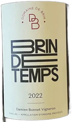 photo du vin Brin de Temps