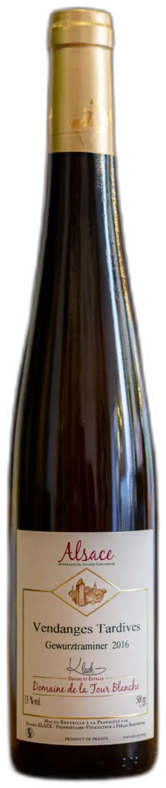 photo du vin Gewurztraminer Vin d’Alsace Aoc Domaine de la Tour Blanche