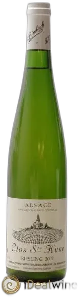 vue du vin Alsace Riesling Clos Sainte-Hune Trimbach