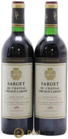 photo du vin Sarget de Gruaud Larose