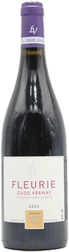 photo du vin Fleurie "Clos Vernay" Lafarge Vial