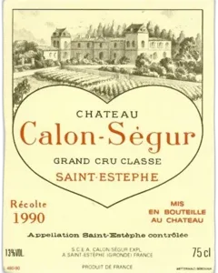 photos du vin Calon Segur