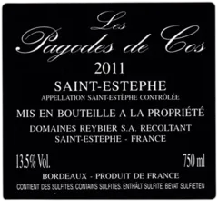 photo du vin Pagodes de Cos
