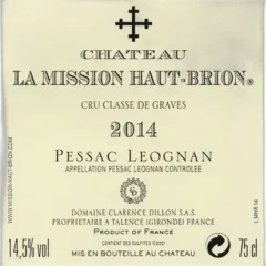 image du vin Chateau la Mission Haut Brion