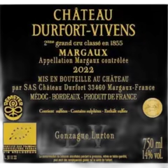 photo du vin Durfort-Vivens