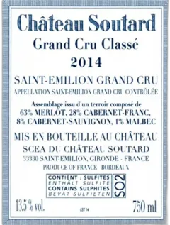 photo du vin Château Soutard