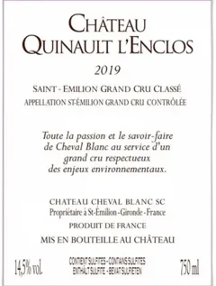 image du vin Quinault l’Enclos gr Cru