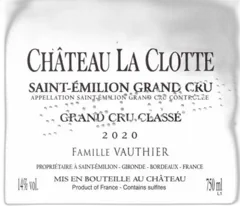 photo du vin Clotte