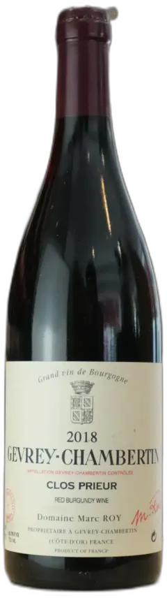 vue du vin Gevrey-Chambertin Clos Prieur