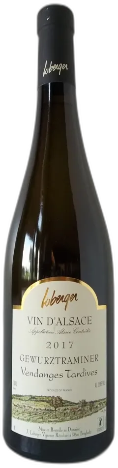 capture du vin Gewurztraminer Vendanges Tardives Loberger a Bio