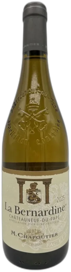 photo du vin m Chapoutier la Bernardine Blanc 2017