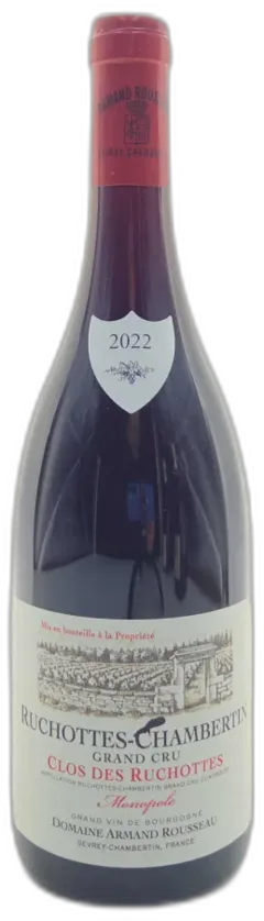 vue du vin Ruchottes Chambertin Grand Cru Domaine Armand Rousseau