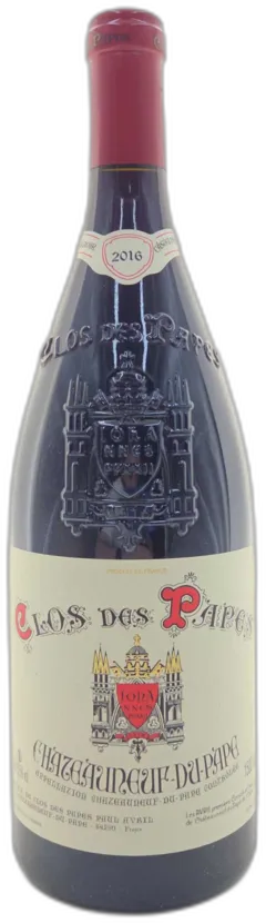 vue du vin Châteauneuf du Pape Rouge Clos des Papes Domaine Paul Avril