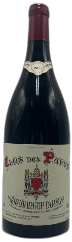 vue du vin Châteauneuf du Pape Rouge Clos des Papes Domaine Paul Avril