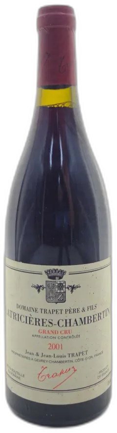 capture du vin Latricières Chambertin Grand Cru Rouge Domaine Trapet